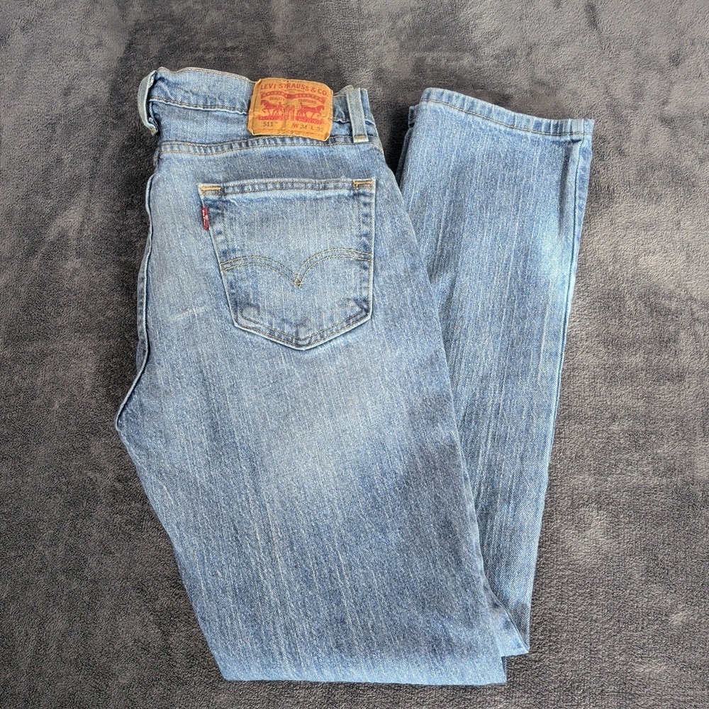 Levi's 511  34x32 Regular Fit Straight Leg Blue Denim Jeans Men's 5-Pocket